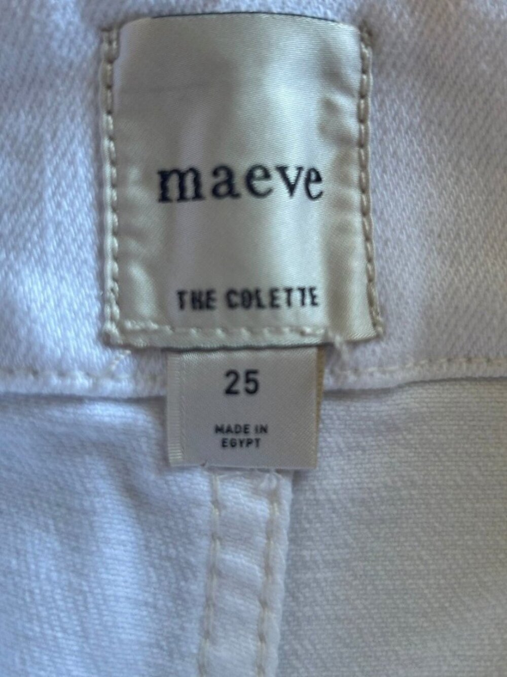 ANTHROPOLOGIE Maeve Colette Cropped Wide Leg Patch Pocket Stretch Jeans 25 NWOT - Picture 4 of 6